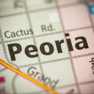 picture of peoria on map