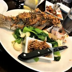 Thai style fish entree