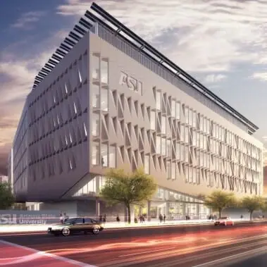 Artist rendering of new ASU building ISTB7