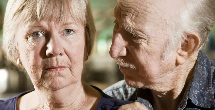An elderly couple