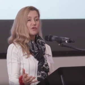 Amanda Ellis presenting a talk in San Jose, CA at RELX Group SDG Inspiration Day