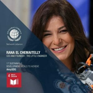 Rana El Chemaitelly is a 2019 finalist in the WE Empower UN SDG Challenge and a pioneer in the education industry.
